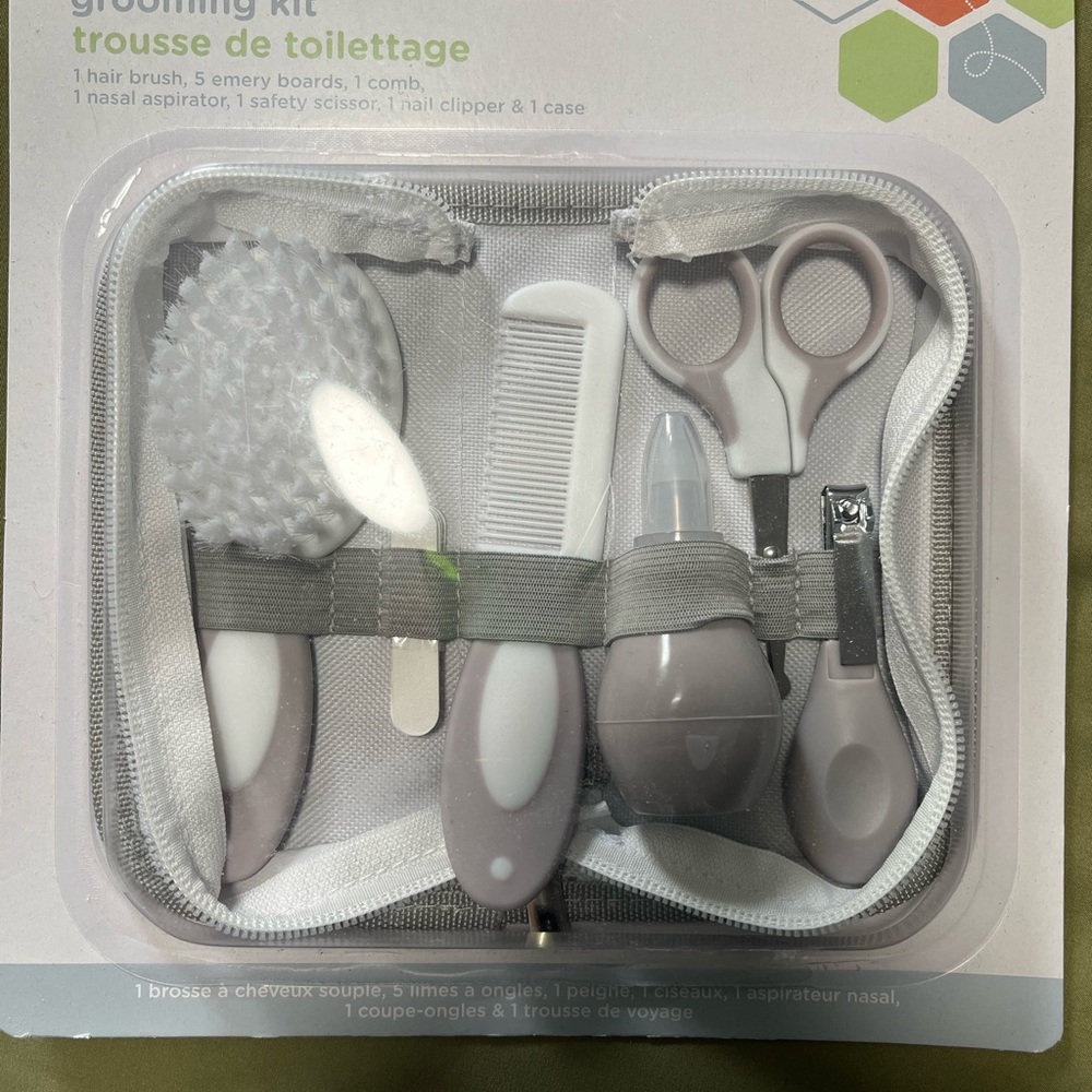 Bizzu Baby Grooming Kit - Neutral Gray & White